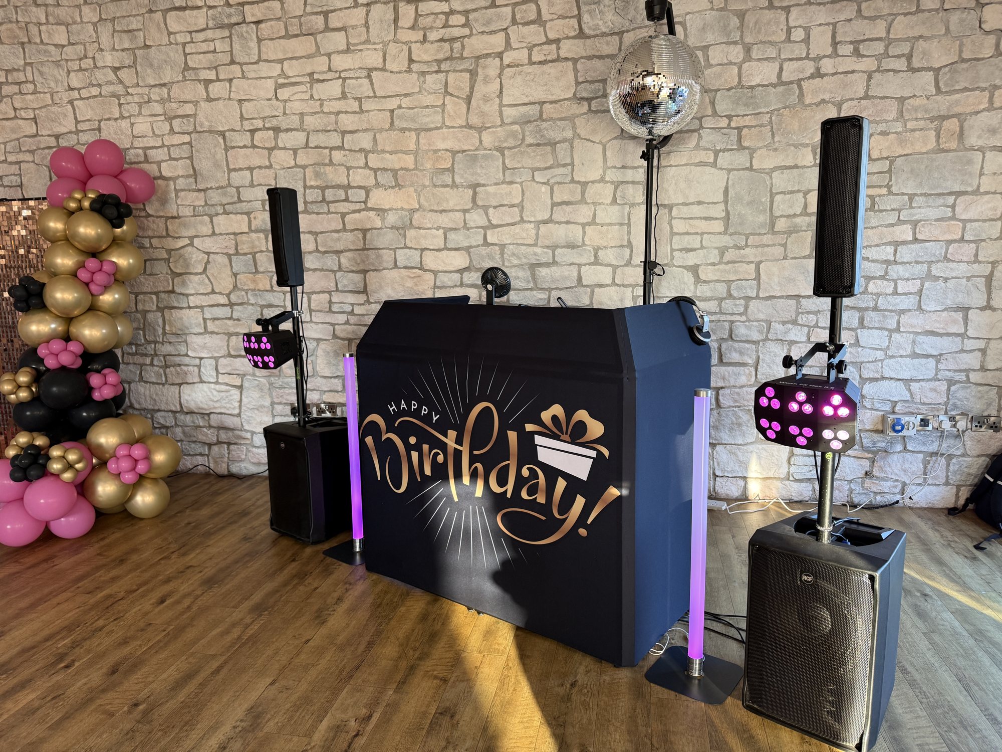 Classic Birthday DJ Set Up