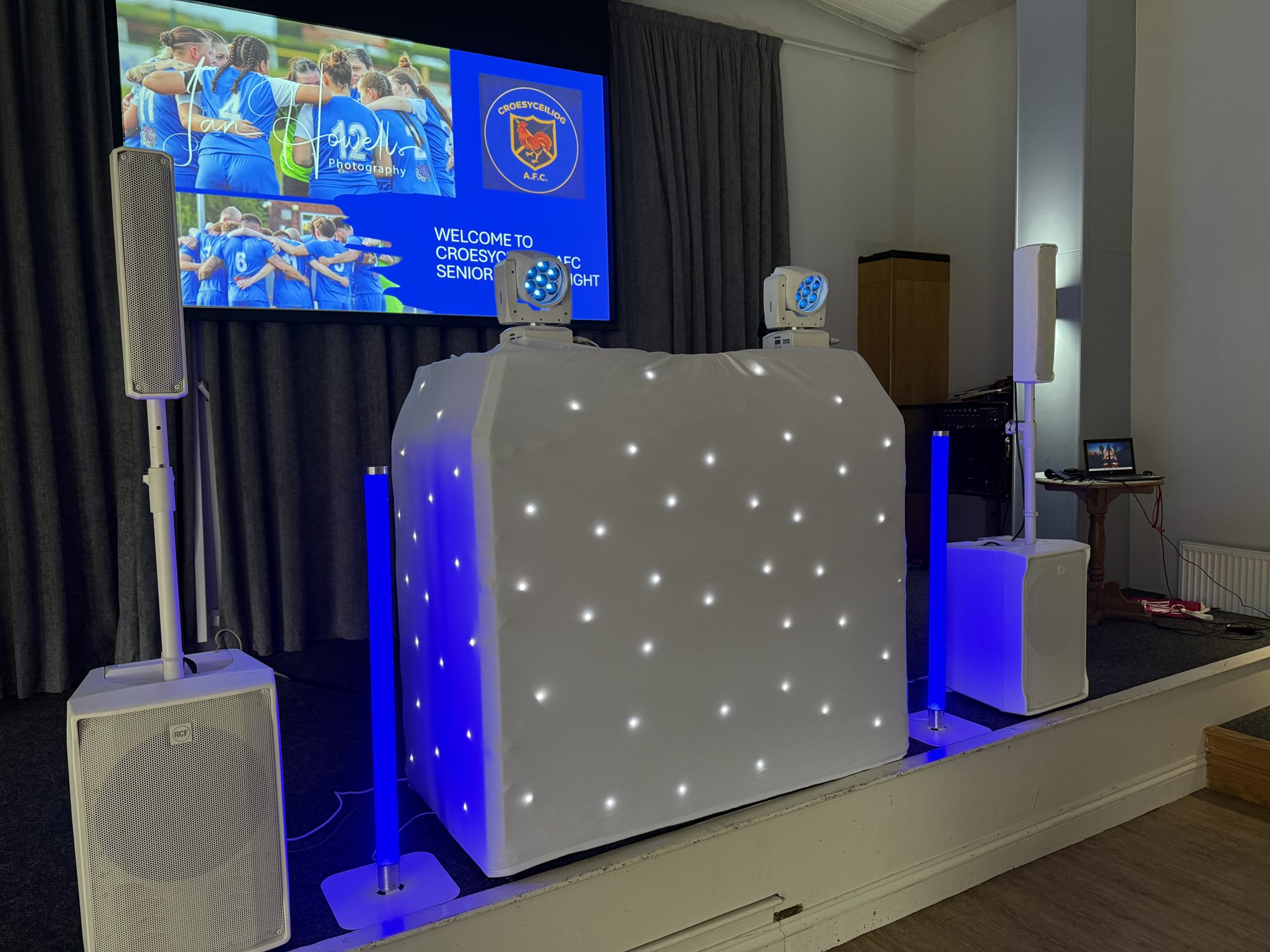 White Classic Elegant DJ Set Up