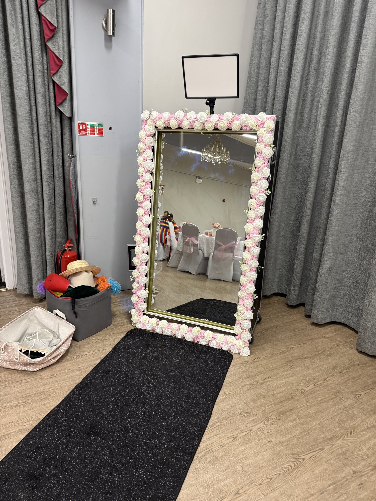 Magic Mirror with Bespoke Flower Surround
